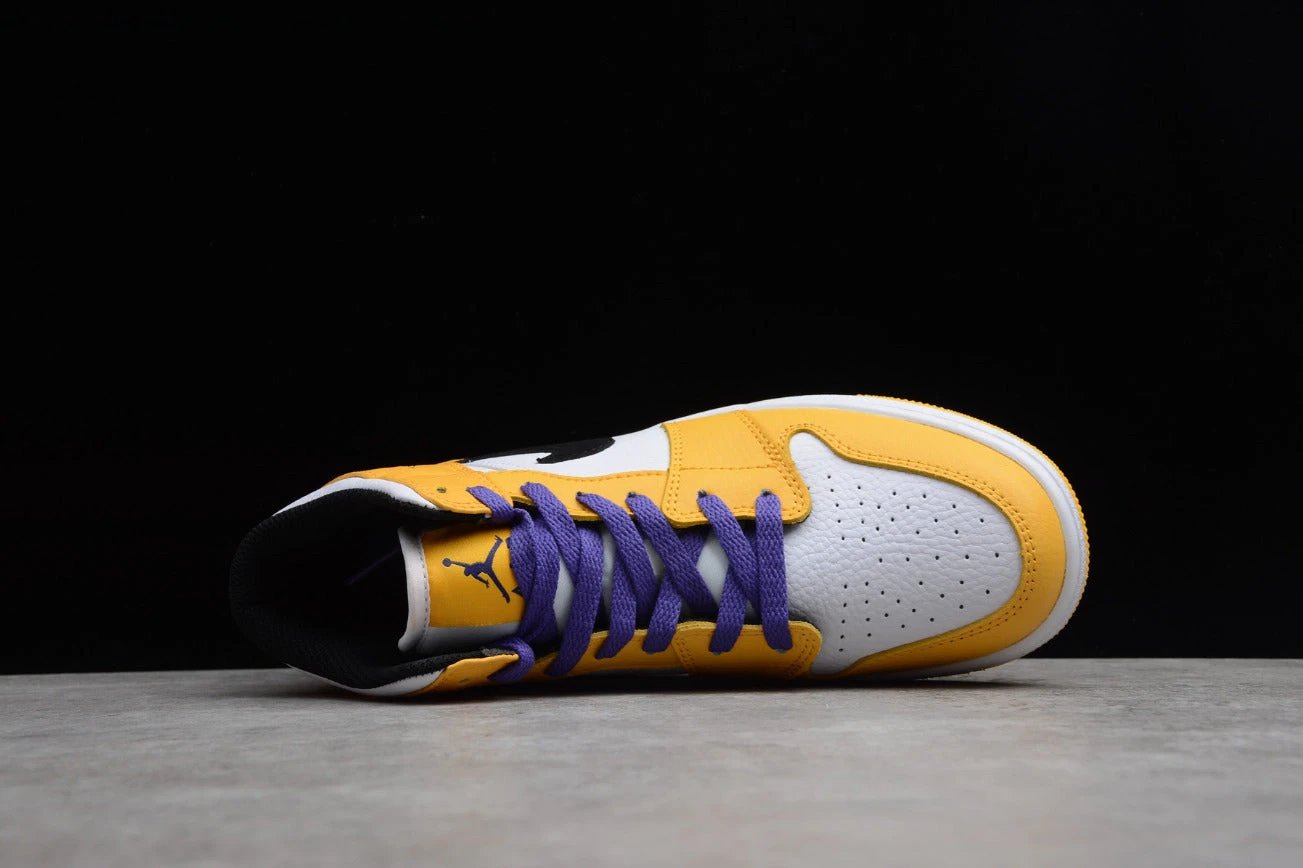 Air Jordan 1 Mid SE Lakers (GS) by Air Jordan
