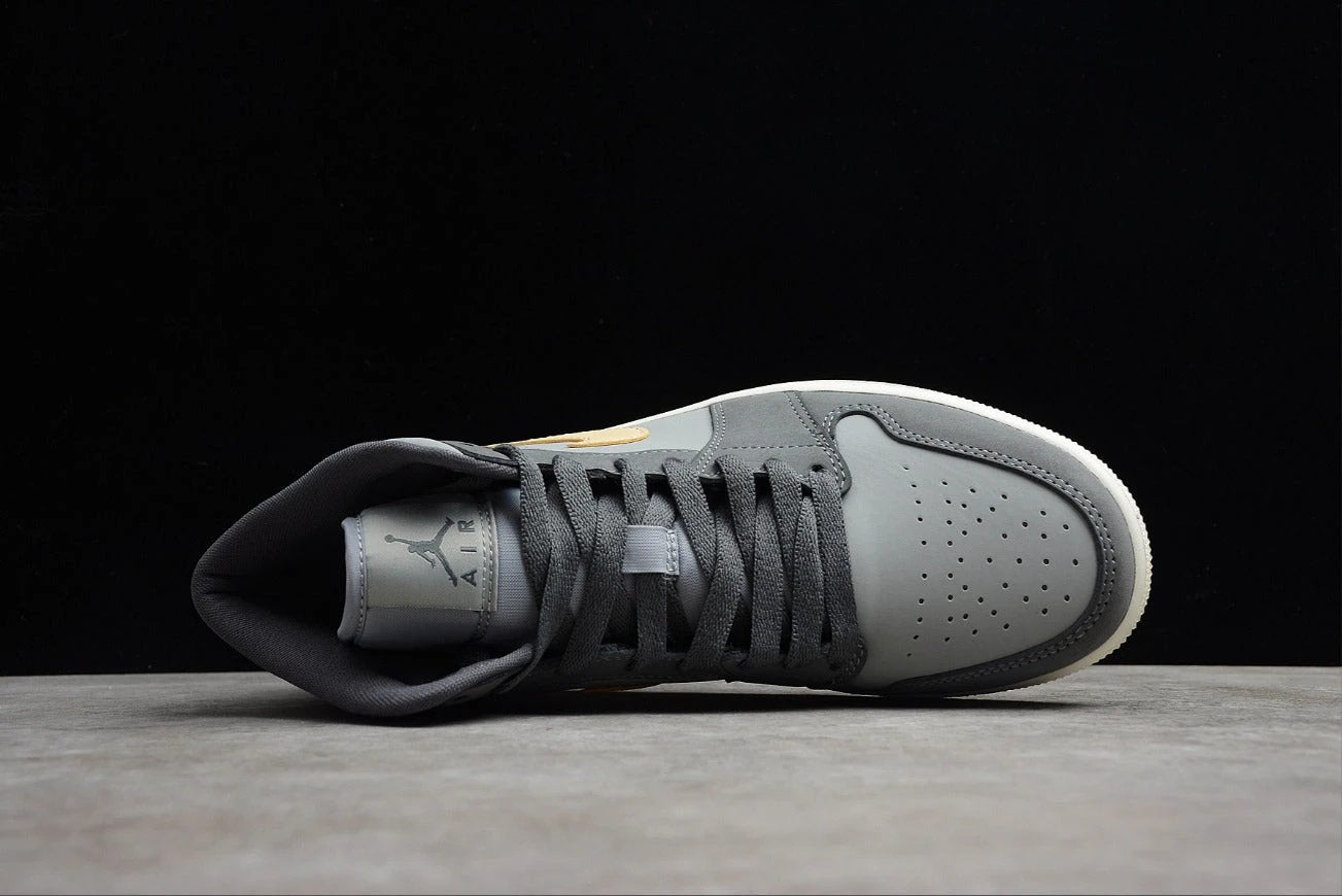 Air Jordan 1 Mid Gray Black by Air Jordan