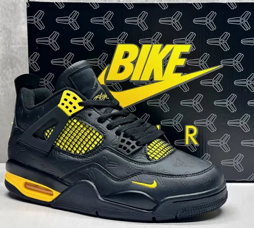 Nigel Sylvester x Kobe Bryant x Air Jordan 4 Thunder Shoes Sneakers by Air Jordan