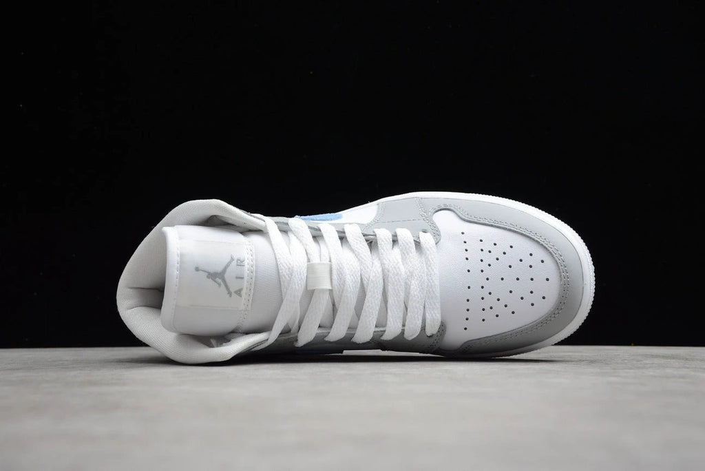 Air Jordan 1 Mid White Gray Blue by Air Jordan