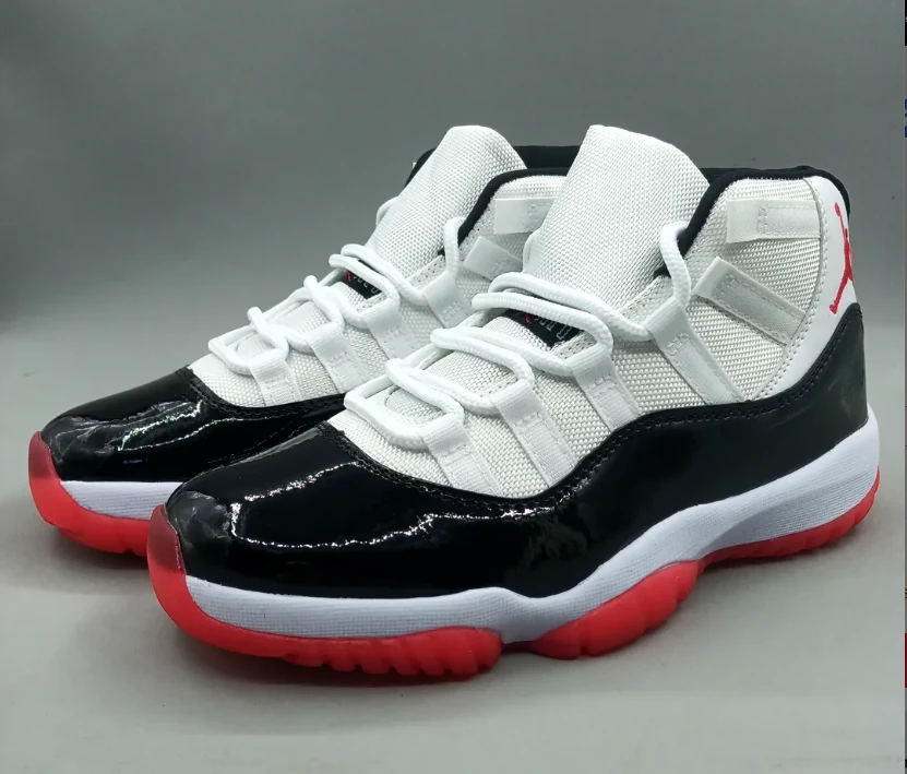 Air Jordan 11 Black White Red Shoes Sneaker by Air Jordan