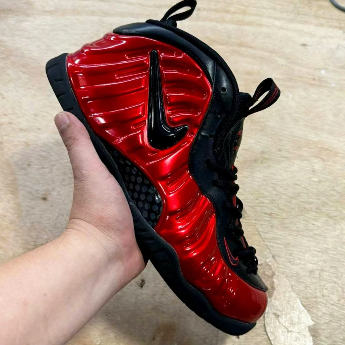 Air Foamposite Pro Gym Red Shoes Sneakers by Air Jordan
