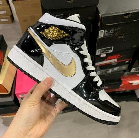 Air Jordan 1 Mid Black Gold by Air Jordan