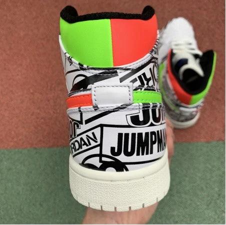 Air Jordan 1 Mid Mandarin Duck Graffiti by Air Jordan