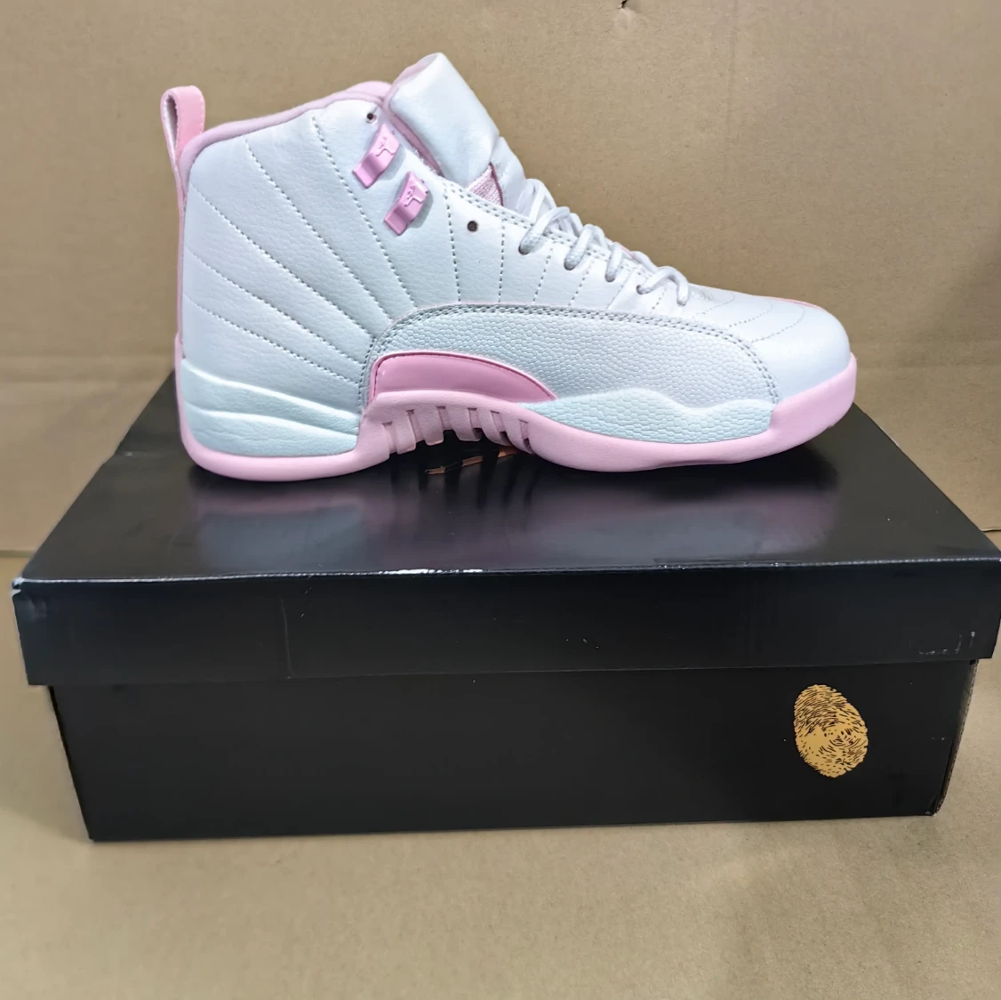 Air Jordan 12 White Pearl Pink Shoes Sneakers by Air Jordan
