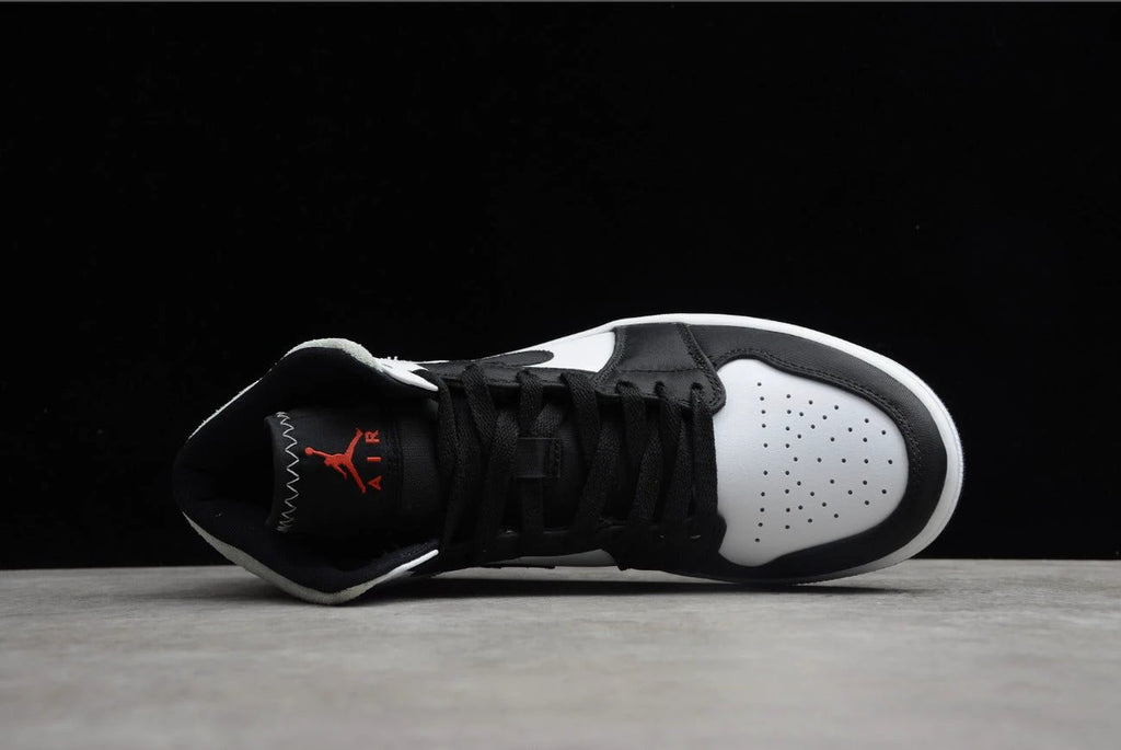 Air Jordan 1 Mid SE White Red Gray Black Toe by Air Jordan