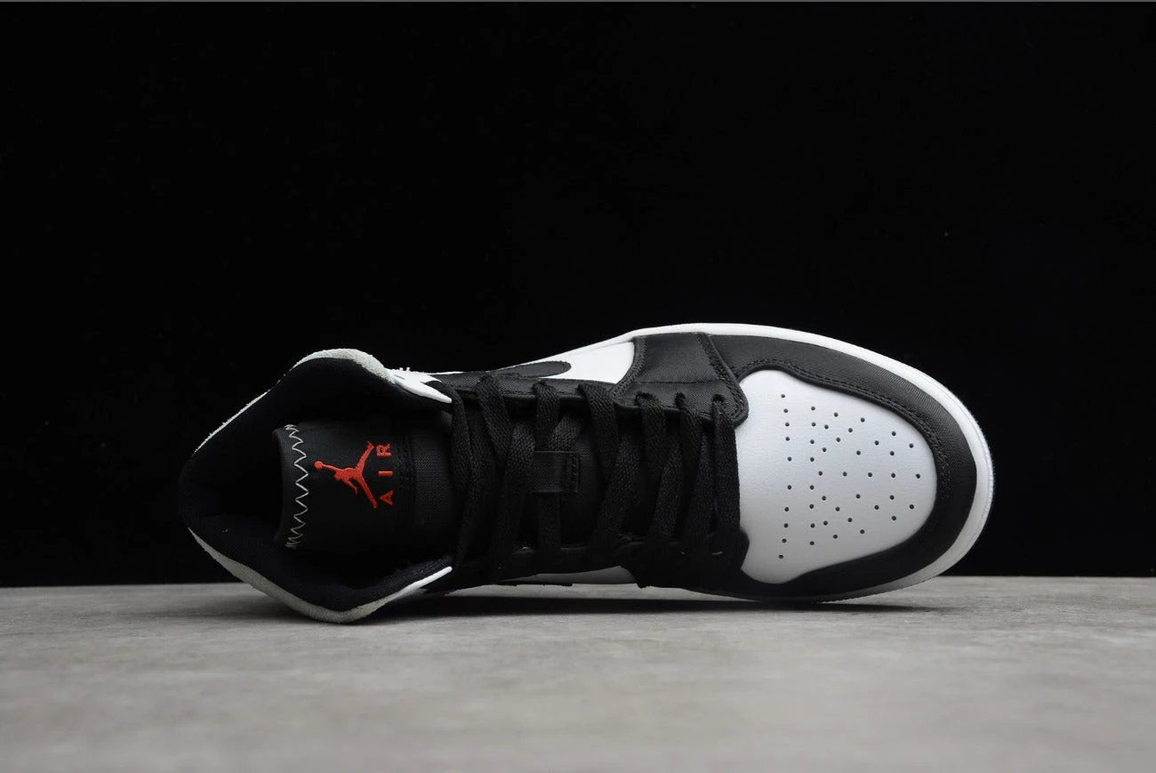Air Jordan 1 Mid SE White Red Gray Black Toe by Air Jordan