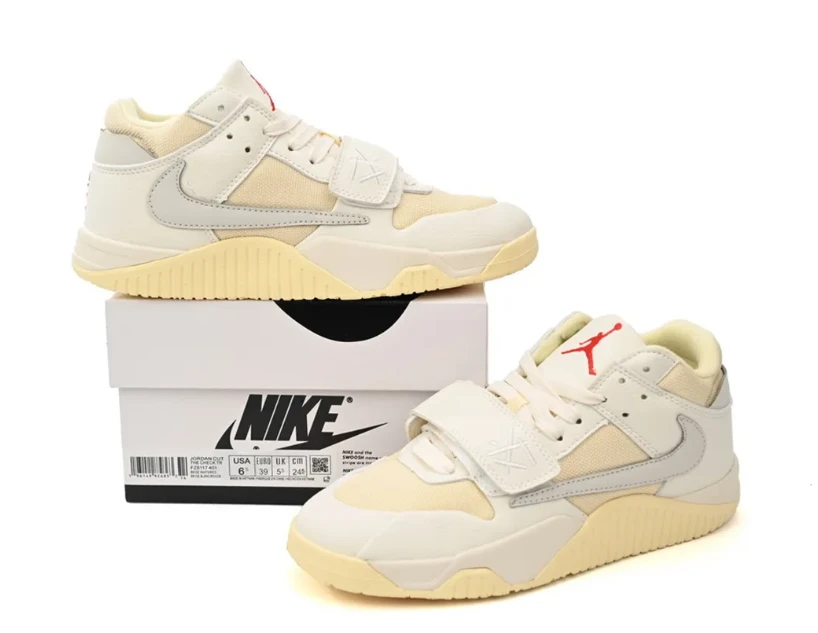 Travis Scott x Jumpman Jack White Cream Shoes Sneakers by Air Jordan