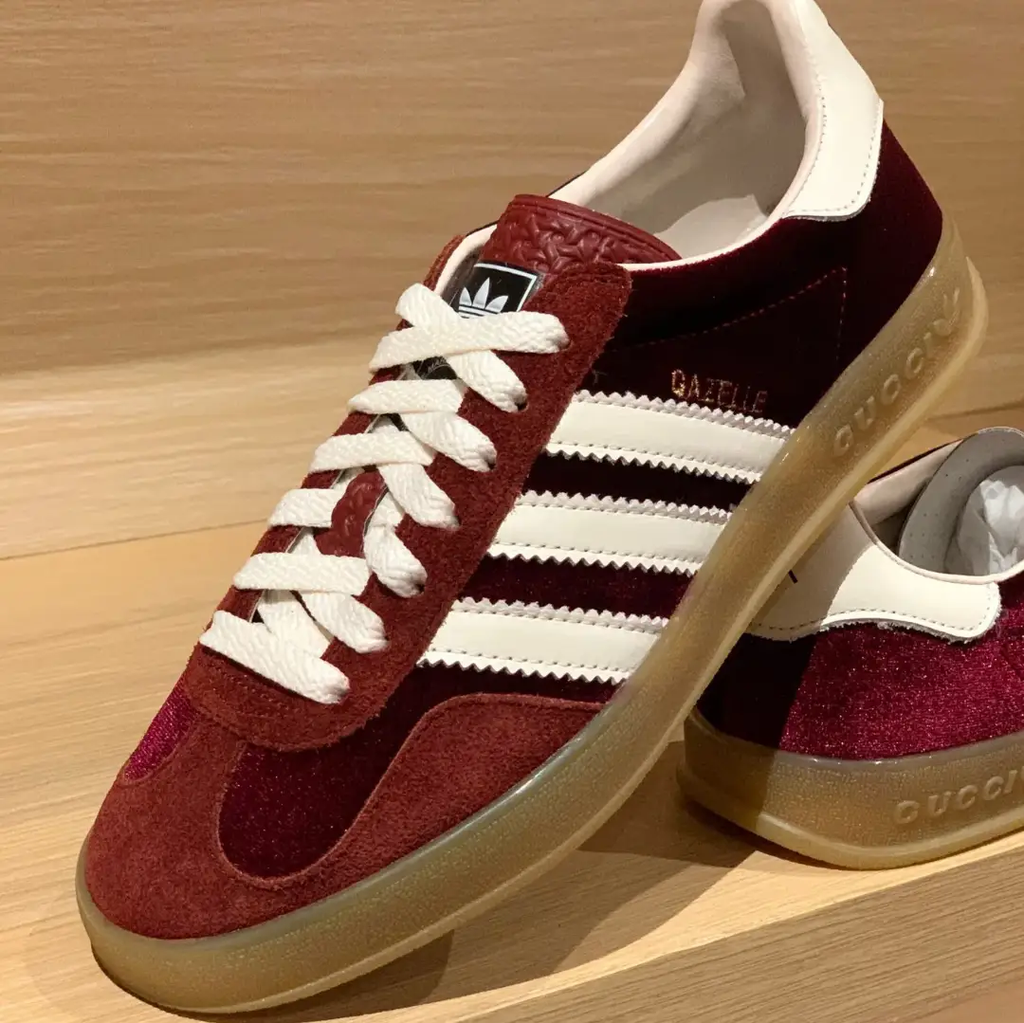 GG x AD Gazelle ‘Burgundy Velvet’ Shoes Sneakers by Air Jordan