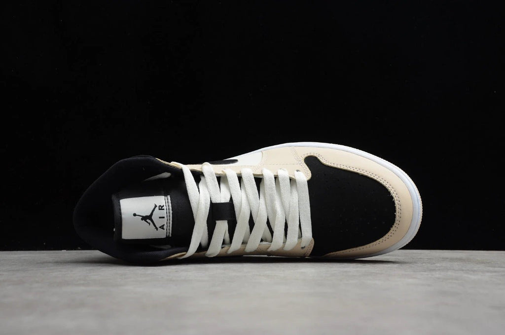 Air Jordan 1 Mid Black Grey Milk Tea by Air Jordan