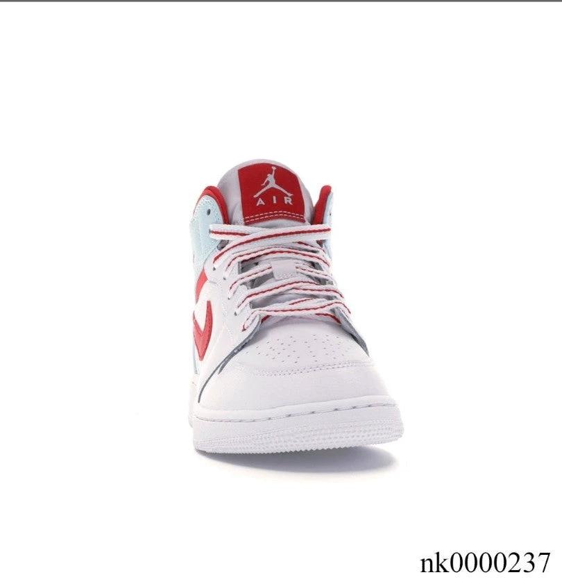 Air Jordan 1 Mid White Topaz Mist (GS) Shoes Sneakers by Air Jordan