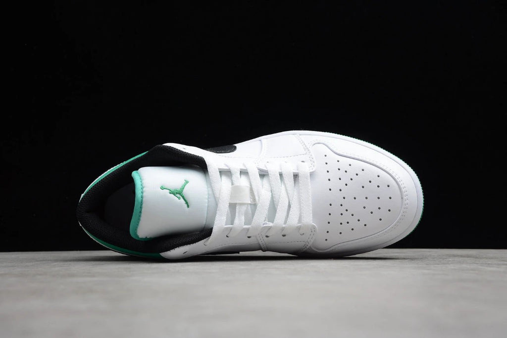 Air Jordan 1 Low White Lucky Green Black by Air Jordan