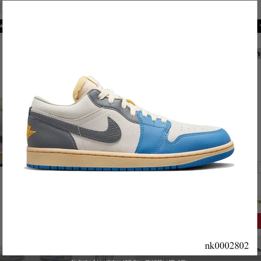 Air Jordan 1 Low Vintage UNC Grey Shoes Sneakers by Air Jordan