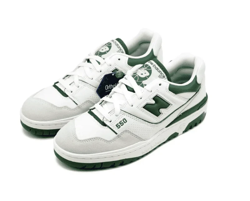New Balance 550 White Green Shoes Sneakers by Air Jordan
