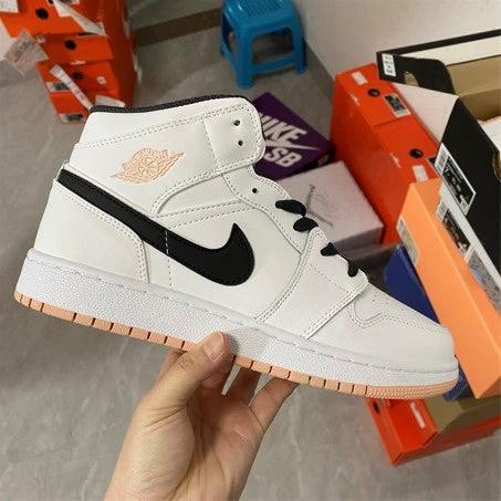 Air Jordan 1 Mid GS White Peach Black Powder by Air Jordan