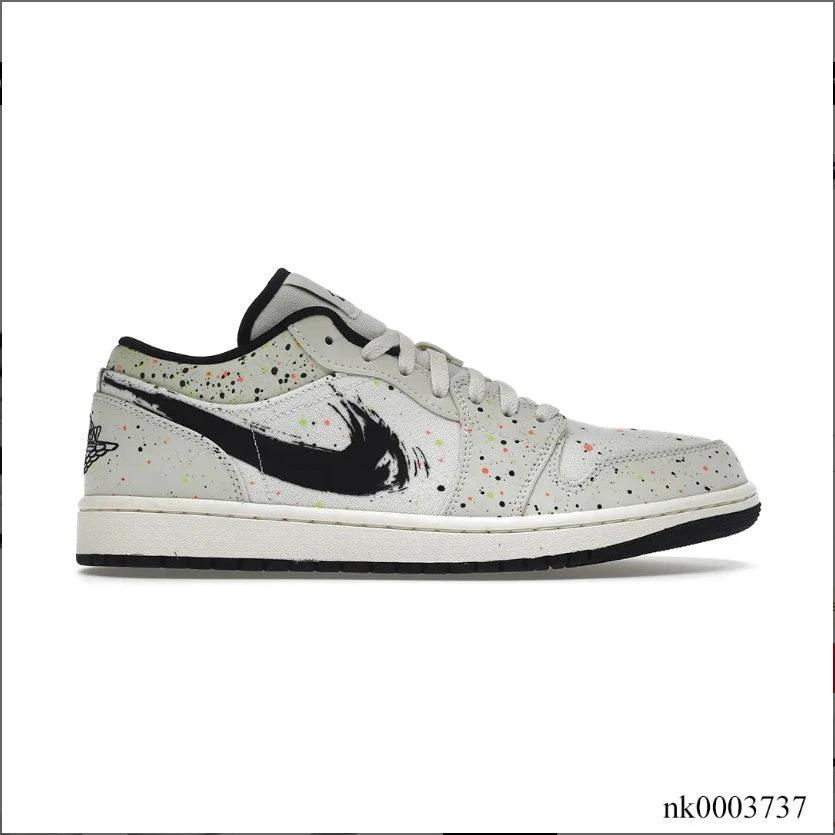 Air Jordan 1 Low Brushstroke Shoes Sneakers by Air Jordan