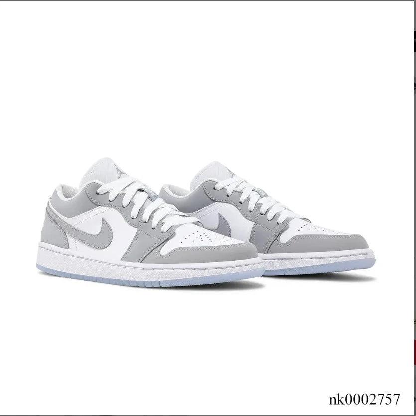 Air Jordan 1 Low White Wolf Grey Shoes Sneakers by Air Jordan