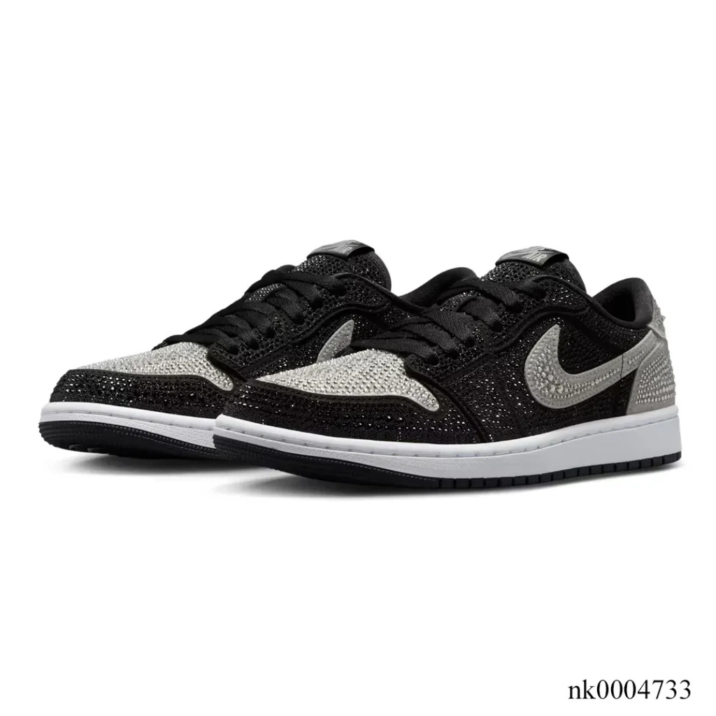 [Premium] Swarovski x Air Jordan 1 Low OG Stealth Shoes Sneakers by Air Jordan
