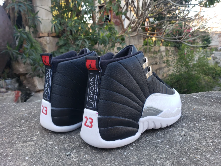 Air Jordan 12 Playoffs Black White by Air Jordan