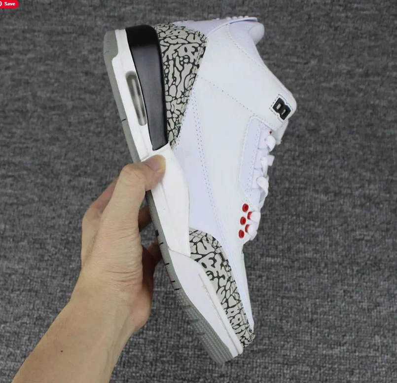 Air Jordan 3 Retro White Cement ’88 Dunk Contest Shoes Sneakers by Air Jordan
