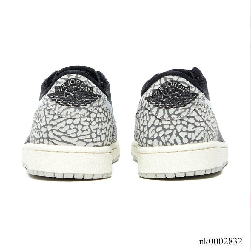 Air Jordan 1 Retro Low OG Black Cement Shoes Sneakers by Air Jordan