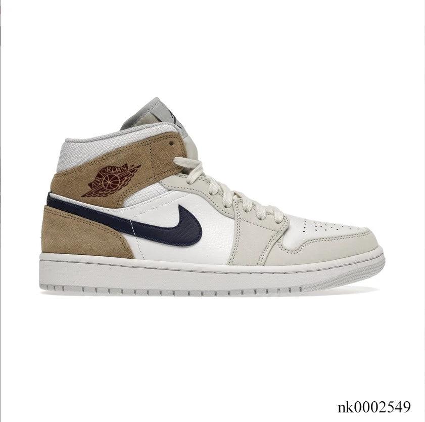 Air Jordan 1 Mid Tan Suede Shoes Sneakers by Air Jordan