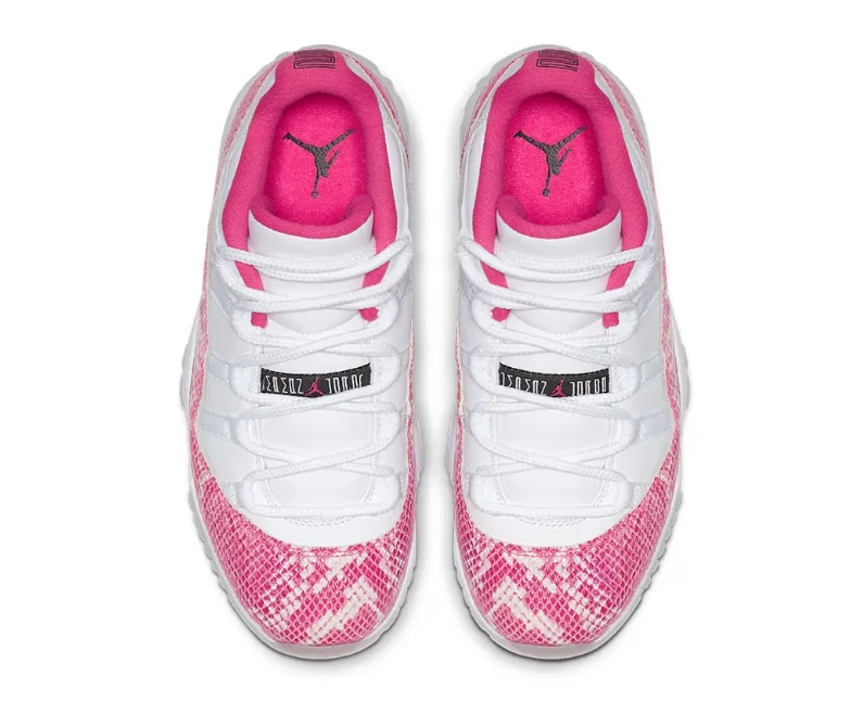 AJ 11 Low Pink Snakeskin Shoes Sneakers by Air Jordan