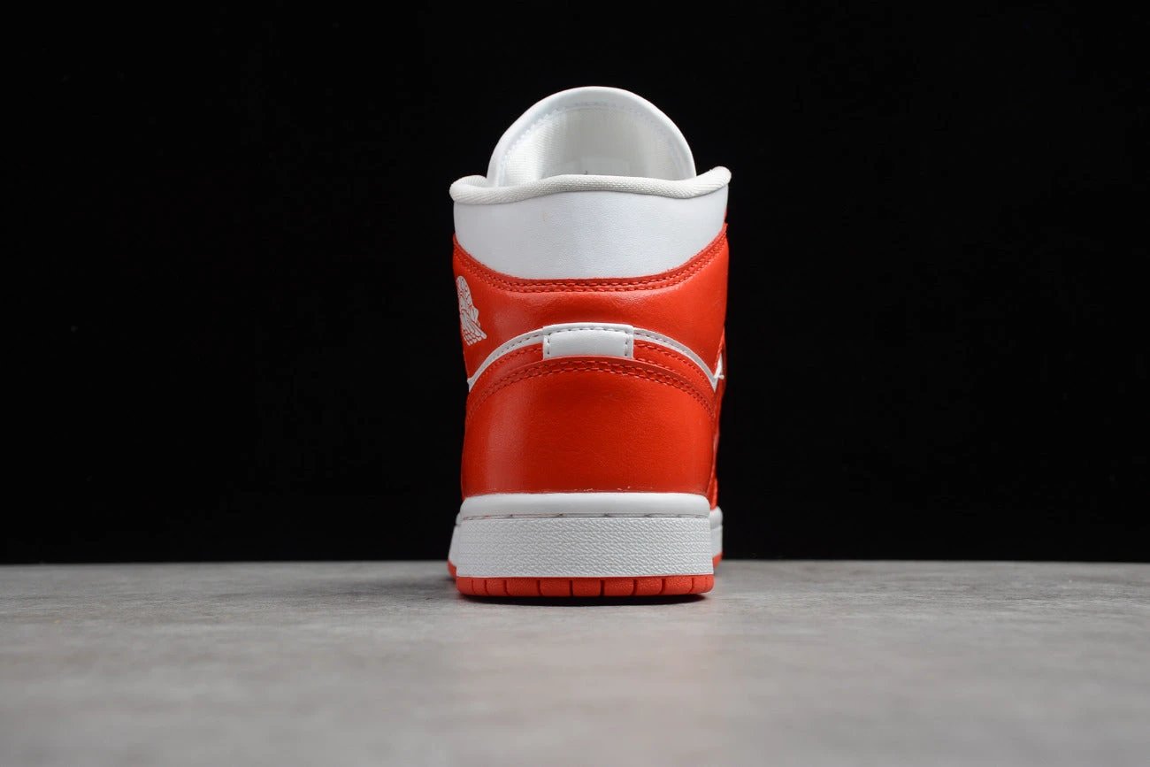Air Jordan 1 Mid White Orange by Air Jordan