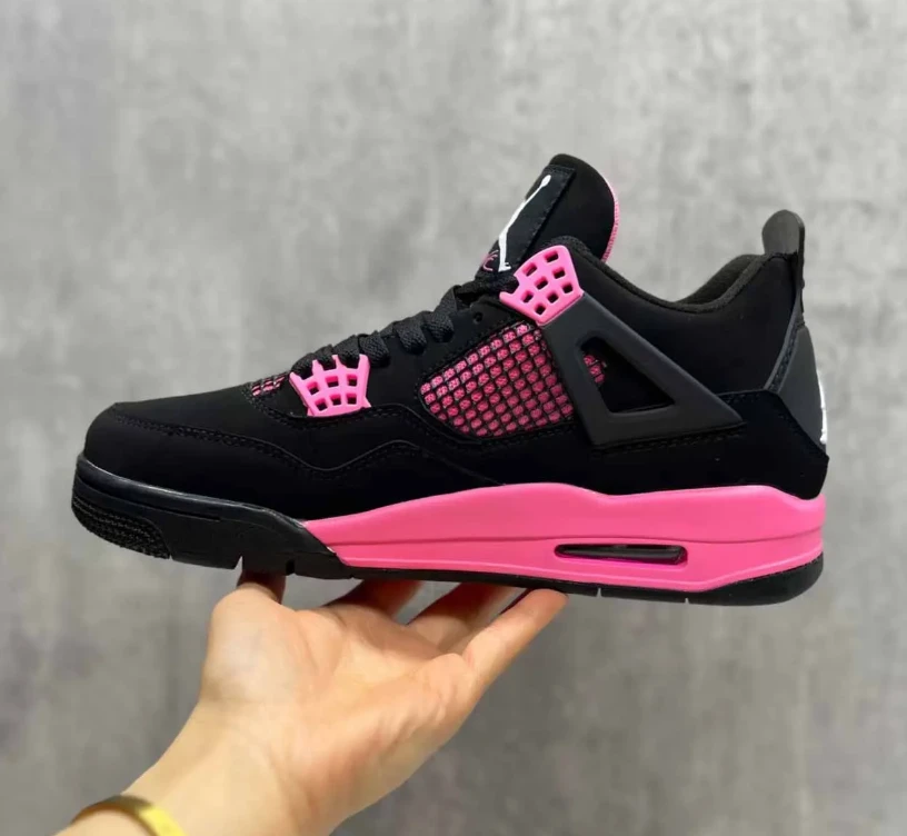 Air Jordan 4 Pink Thunder Shoes Sneakers by Air Jordan