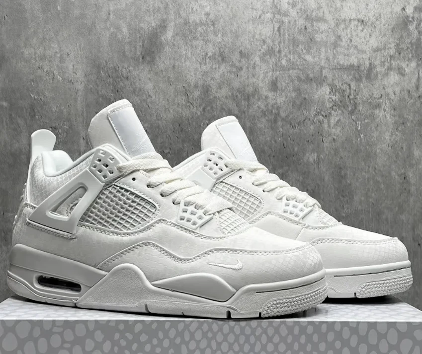 Nigel Sylvester x Air Jordan 4 White Mamba Shoes Sneakers by Air Jordan