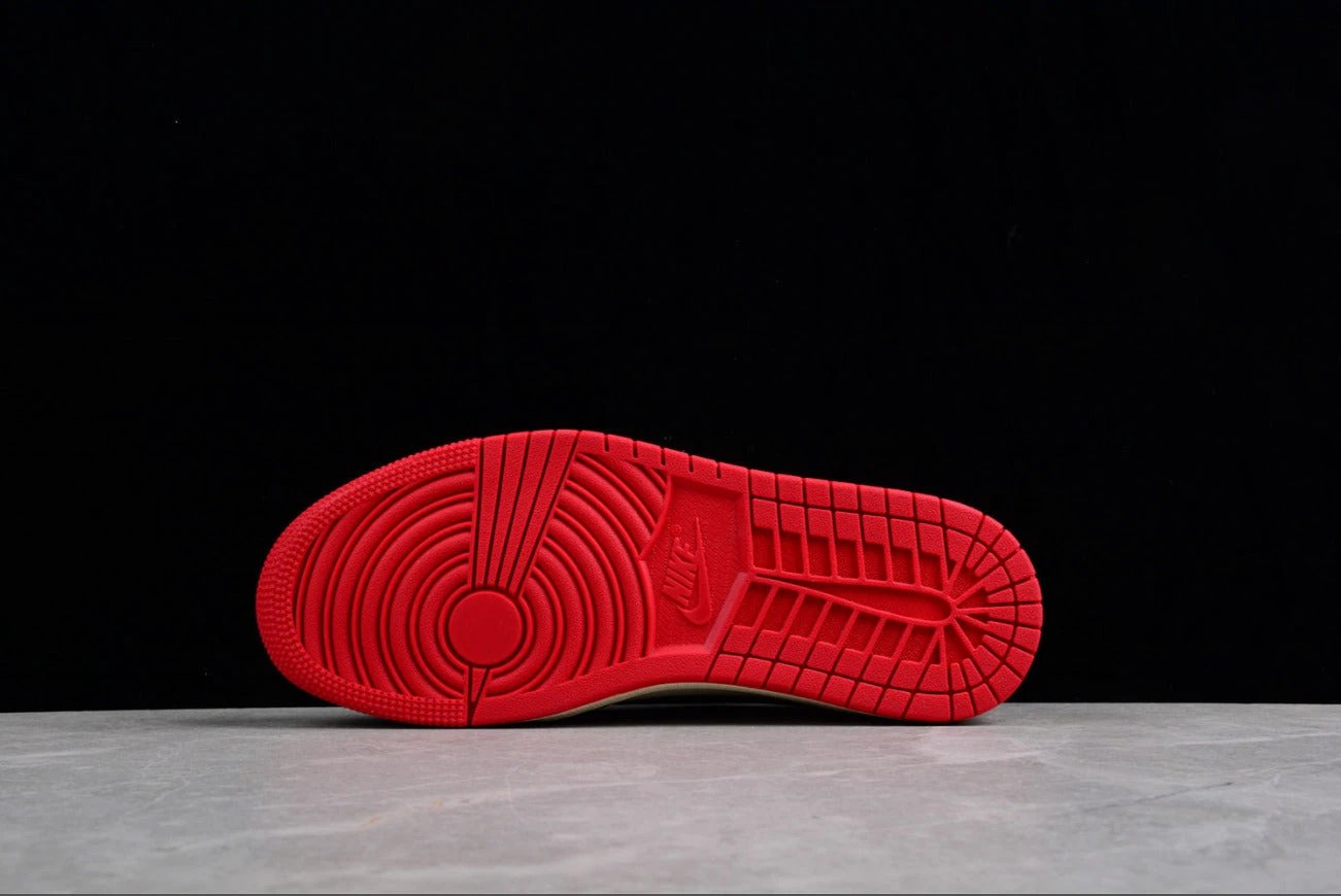 Air Jordan 1 Low Joint Barb Black And White Red by Air Jordan