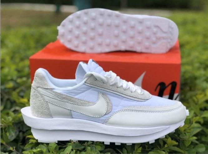 Sacai x LDWaffle White Nylon Shoes Sneakers by Air Jordan