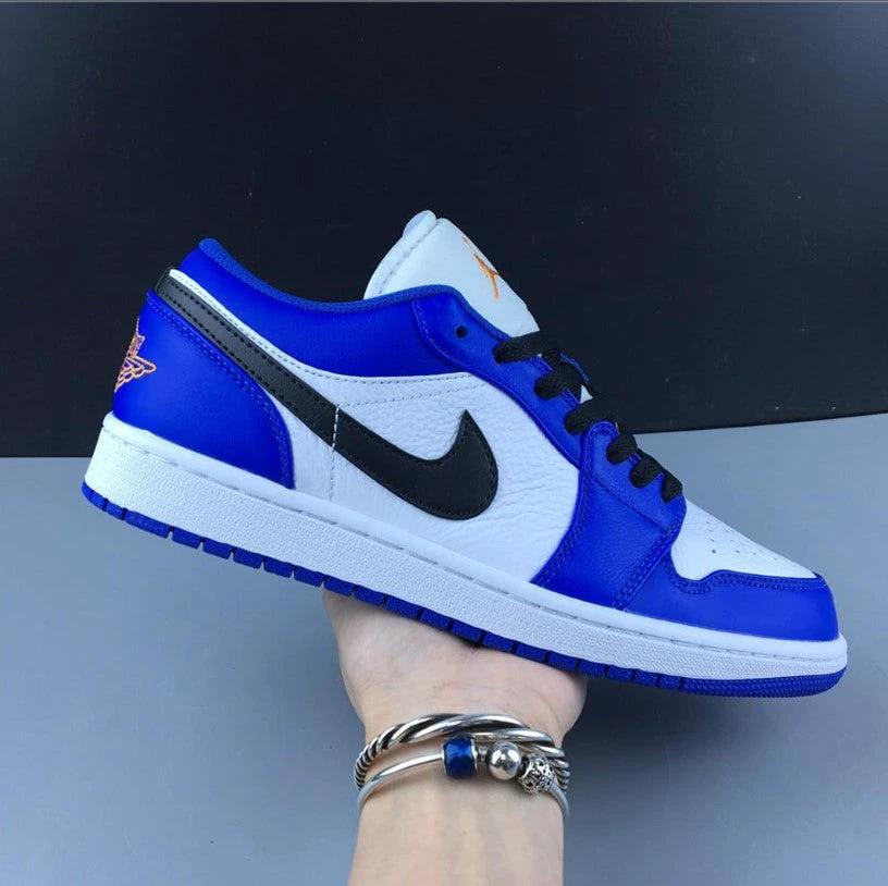Air Jordan 1 Low Hyper Royal Orange Peel Shoes Sneakers by Air Jordan