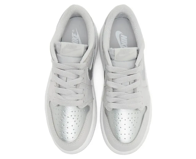 AJ 1 Low OG Metallic Silver Shoes Sneakers by Air Jordan