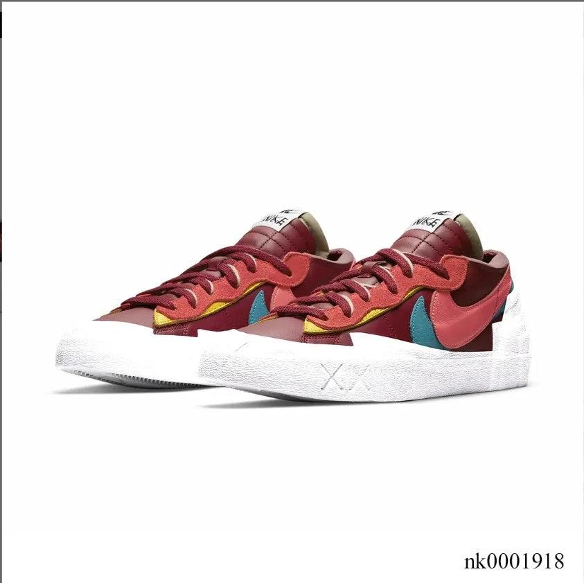 Sacai x KAWS x Blazer Low Team Red Shoes Sneakers by Air Jordan
