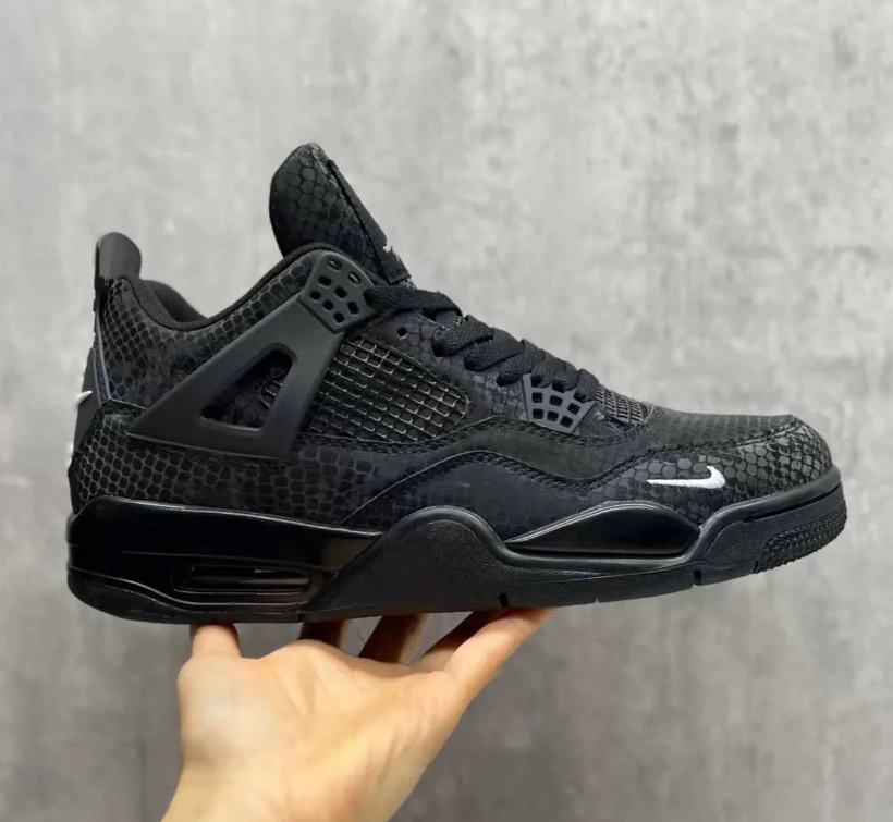 Nigel Sylvester x AJ 4 Black Mamba Shoes Sneakers by Air Jordan