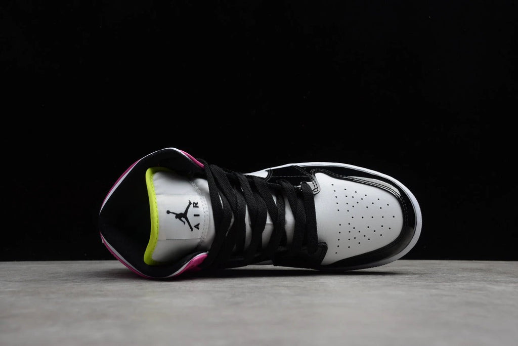 Air Jordan 1 Mid White Black Cyber Pink by Air Jordan