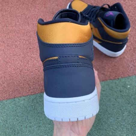 Air Jordan 1 Mid SE Blue Gold Silk Purple by Air Jordan