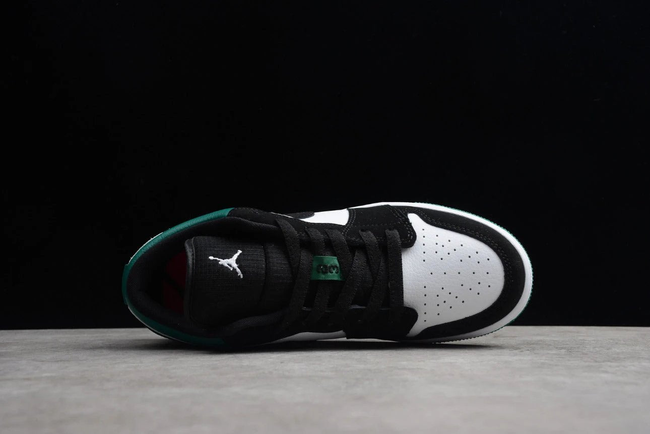 Air Jordan 1 Low Top Black And White Green by Air Jordan