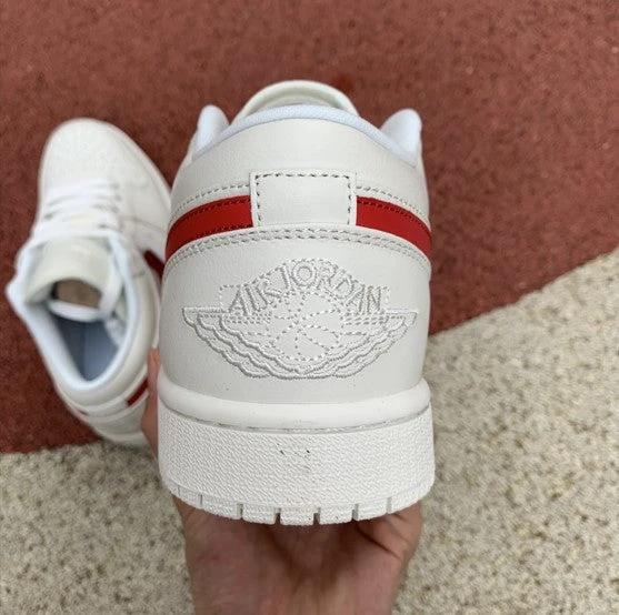 Air Jordan 1 Low White Red by Air Jordan