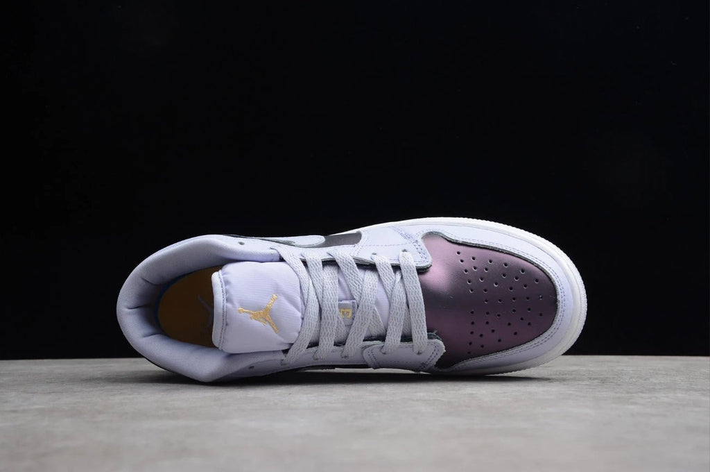 Air Jordan 1 Low Top White Purple by Air Jordan