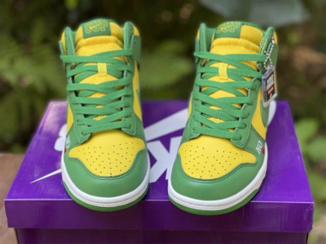 Nike SB Dunk High Supreme By Any Means Brazil Shoes Sneakers by Air Jordan
