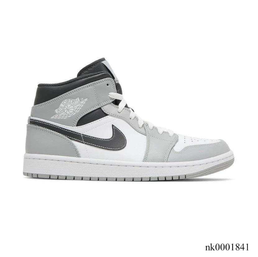 Air Jordan 1 Mid Light Smoke Grey Shoes Sneakers by Air Jordan