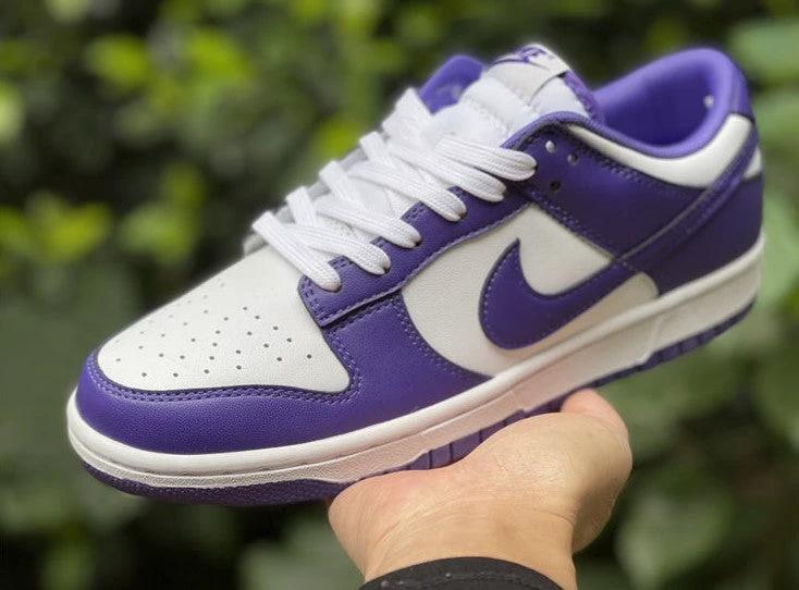 Dunk Low Championship Court Purple Shoes Sneakers by Air Jordan