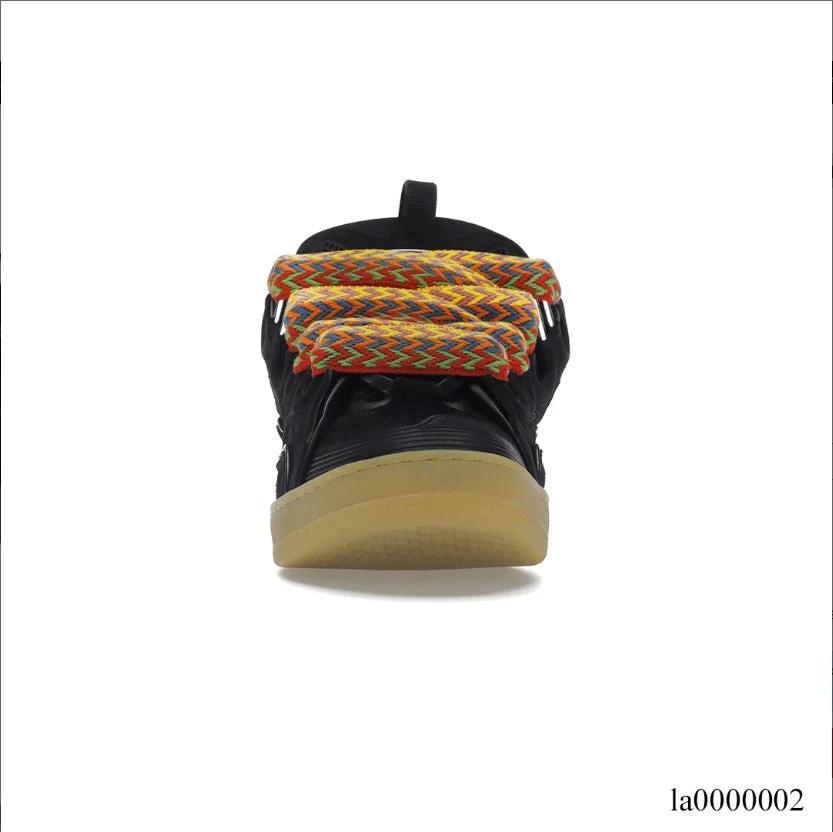 Lanvin Leather Curb Black Shoes Sneakers by Air Jordan