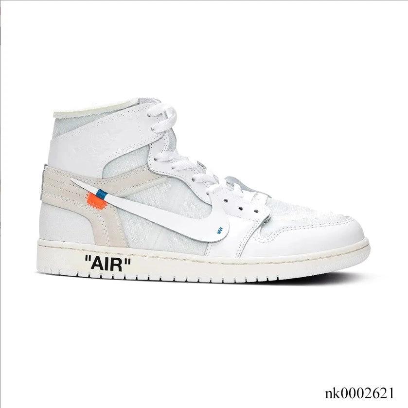 OFF-WHITE x Air Jordan 1 High White Shoes Sneakers by Air Jordan