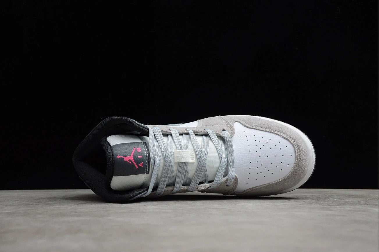 Air Jordan 1 Mid Grey Black White by Air Jordan