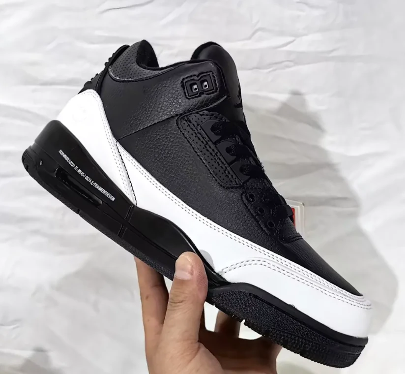 Fragment x AJ 3 Black White Sample Shoes Sneakers by Air Jordan