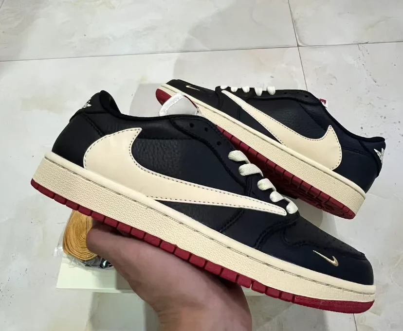 Nigel Sylvester x Travis Scott x Air Jordan 1 Low OG Shoes Sneakers by Air Jordan