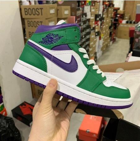 Air Jordan 1 Mid Hulk White Purple Green by Air Jordan